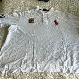 Ralph Lauren White Polo Shirt Classic Style